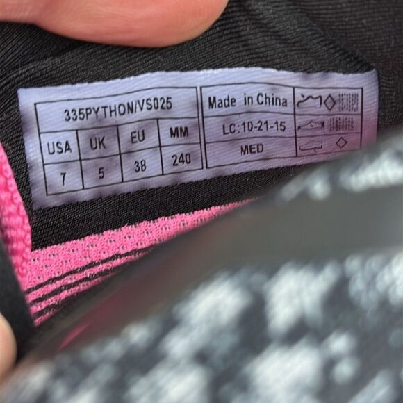 Vionic 335Python Women's Sz 7M Black Pink Low Top Lace Up Walking Sneakers - Picture 6 of 10